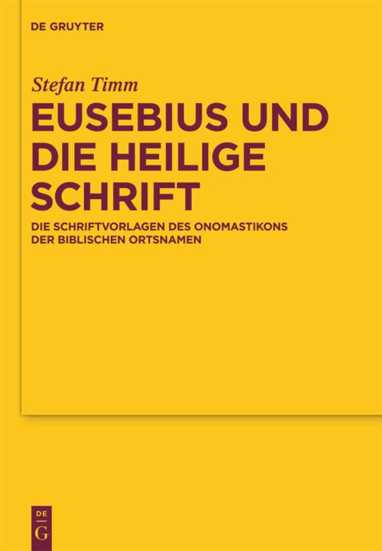 Eusebius und die Heilige Schrift