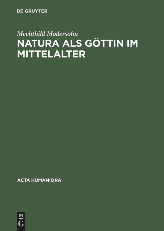 Natura als Göttin im Mittelalter