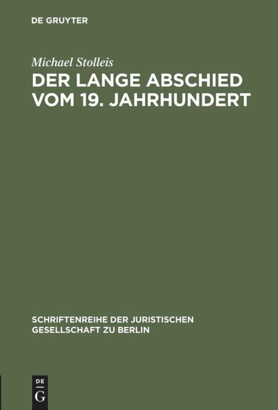 Der lange Abschied vom 19. Jahrhundert