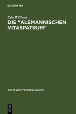 Die " Alemannischen Vitaspatrum "