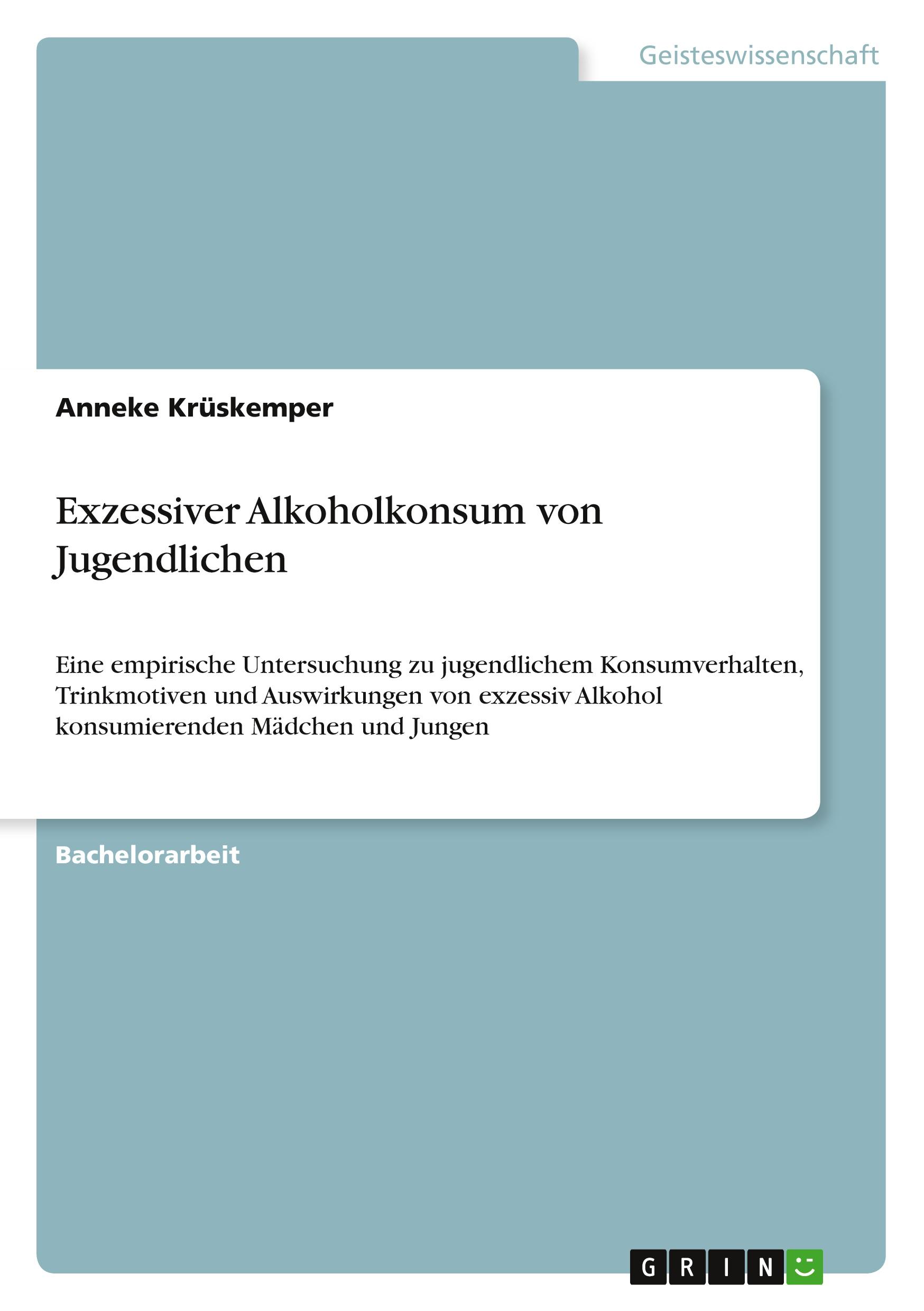 Exzessiver Alkoholkonsum von Jugendlichen