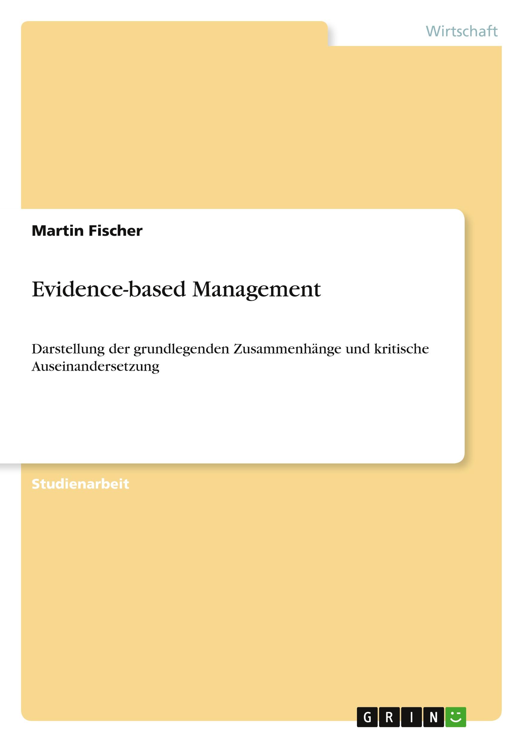 Evidence-based Management