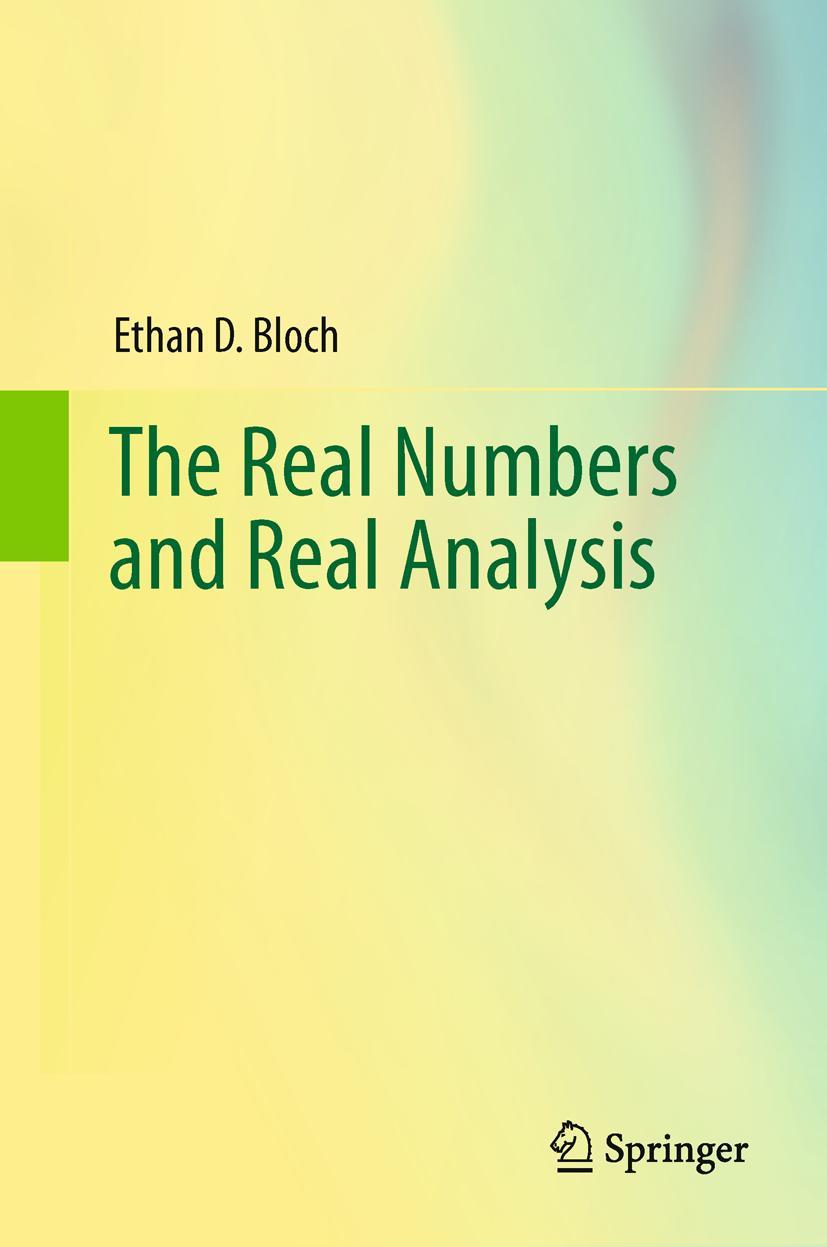 The Real Numbers and Real Analysis