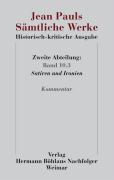 Jean Pauls Sämtliche Werke. Historisch-kritische Ausgabe