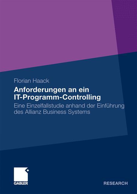 Anforderungen an ein IT-Programm-Controlling