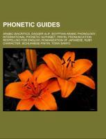 Phonetic guides