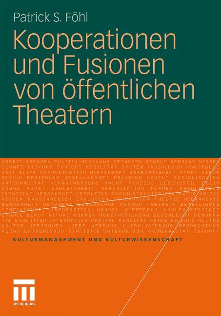 Kooperationen und Fusionen von öffentlichen Theatern