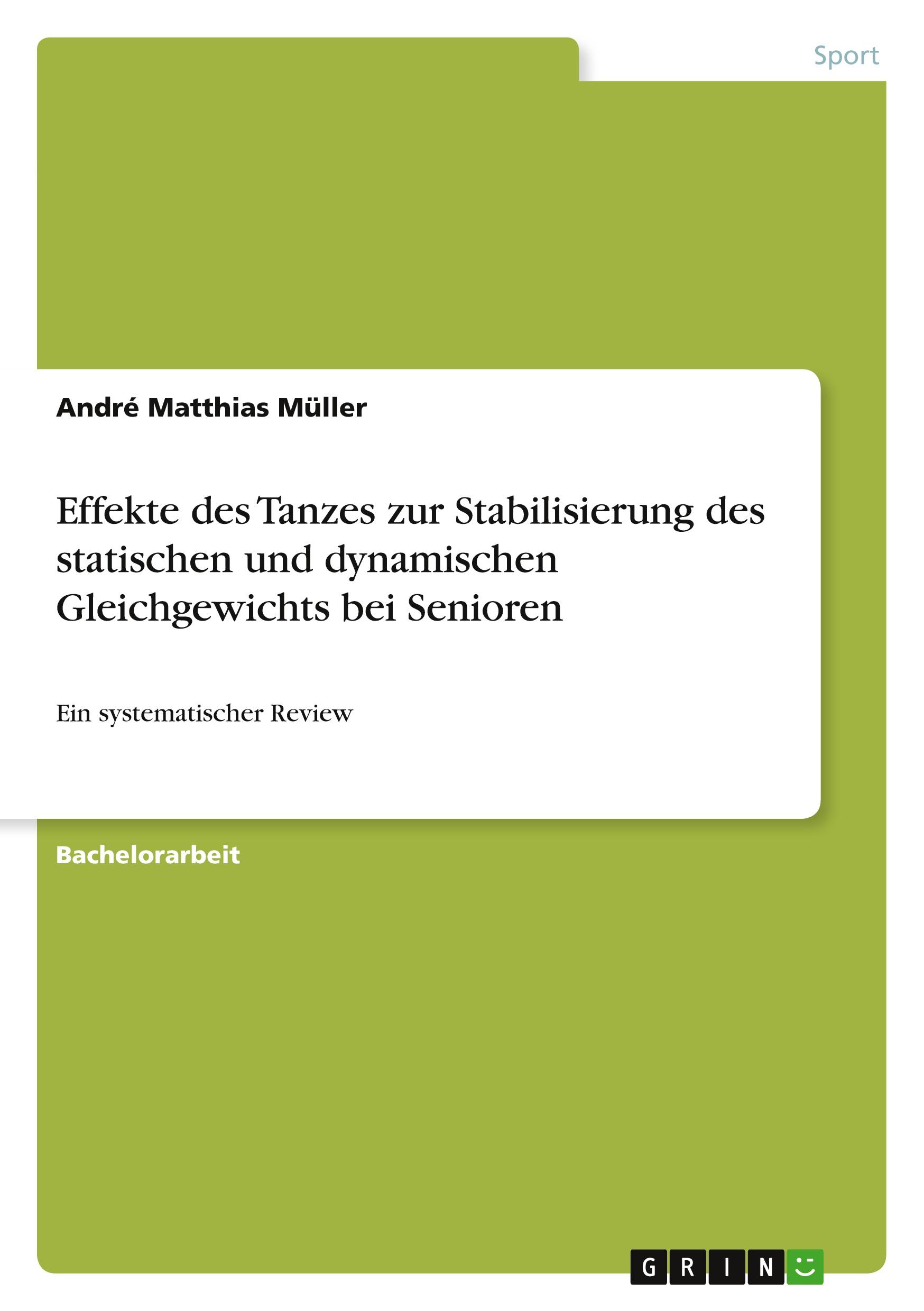 Effekte des Tanzes zur Stabilisierung des statischen und dynamischen Gleichgewichts bei Senioren