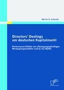 Directors¿ Dealings am deutschen Kapitalmarkt