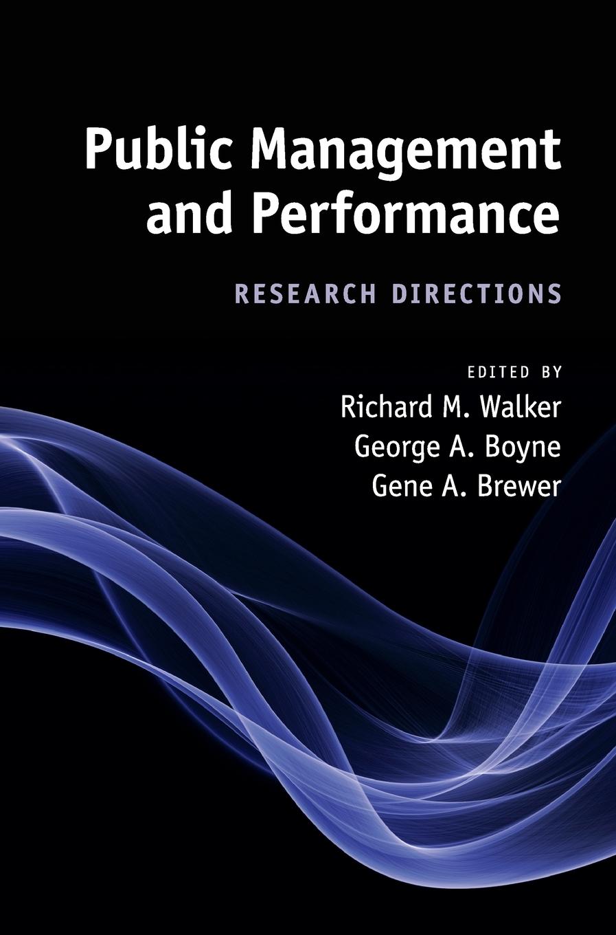 Public Management and Performance