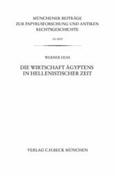 Münchener Beiträge zur Papyrusforschung Heft 105: Die Wirtschaft Ägyptens in hellenistischer Zeit