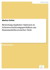 Bewertung impliziter Optionen in Lebensversicherungsprodukten aus finanzmarkttheoretischer Sicht