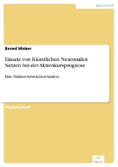 Einsatz von Künstlichen Neuronalen Netzen bei der Aktienkursprognose