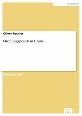 Ordnungspolitik in China