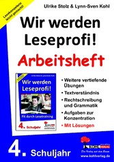 Wir werden Leseprofi 4 - Arbeitsheft