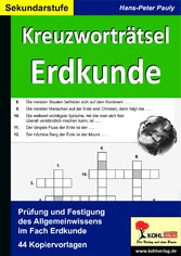 Kreuzworträtsel Erdkunde