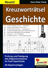 Kreuzworträtsel Geschichte  /  Neuzeit