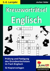 Kreuzworträtsel Englisch  /  3.-5. Lernjahr