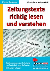 Zeitungstexte richtig lesen und verstehen