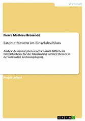 Latente Steuern im Einzelabschluss