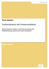 Tarifstrukturen der Festnetzanbieter