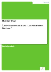 Ähnlichkeitssuche in der 'Lost Art Internet Database'