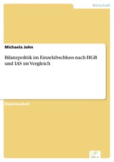 Bilanzpolitik im Einzelabschluss nach HGB und IAS im Vergleich