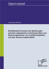 Modellbasierte Analyse der Beziehungen zwischen typisierbaren Investorenprofilen und Bewertungskriterien von Investitionsobjekten auf dem Venture-Capital Markt