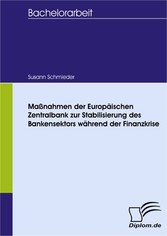 Maßnahmen der Europäischen Zentralbank zur Stabilisierung des Bankensektors während der Finanzkrise