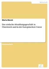 Das einfache Abzahlungsgeschäft in Österreich und in der Europäischen Union