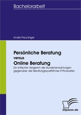 Persönliche Beratung versus Online Beratung