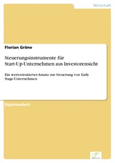 Steuerungsinstrumente für Start-Up-Unternehmen aus Investorensicht