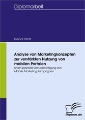 Analyse von Marketingkonzepten zur verstärkten Nutzung von mobilen Portalen