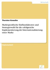 Marktspezifische Einflussfaktoren und Strategiewahl für die erfolgreiche Implementierung der Internationalisierung einer Marke