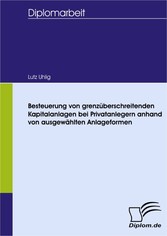 Besteuerung von grenzüberschreitenden Kapitalanlagen bei Privatanlegern anhand von ausgewählten Anlageformen