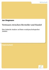 Vertrauen zwischen Hersteller und Handel