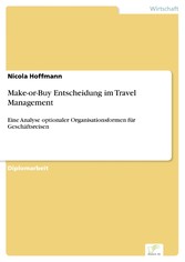 Make-or-Buy Entscheidung  im Travel Management