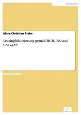 Leasingbilanzierung gemäß HGB, IAS und US-GAAP