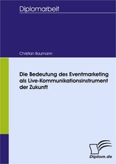 Die Bedeutung des Eventmarketing als Live-Kommunikationsinstrument der Zukunft