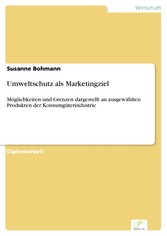 Umweltschutz als Marketingziel