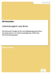 Arbeitslosigkeit und Krise