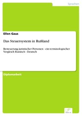 Das Steuersystem in Rußland