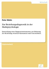 Zur Beziehungsdiagnostik in der Marktpsychologie