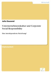 Unternernehmenskultur und Corporate Social Responsibility