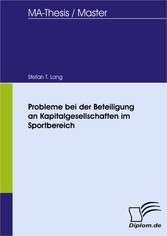 Probleme bei der Beteiligung an Kapitalgesellschaften im Sportbereich