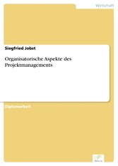 Organisatorische Aspekte des Projektmanagements