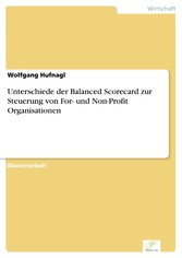 Unterschiede der Balanced Scorecard zur Steuerung von For- und Non-Profit Organisationen