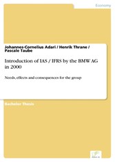 Introduction of IAS / IFRS by the BMW AG in 2000