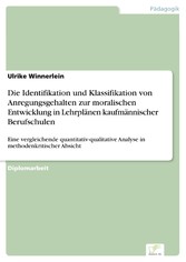 Die Identifikation und Klassifikation von Anregungsgehalten zur moralischen Entwicklung in Lehrplänen kaufmännischer Berufschulen