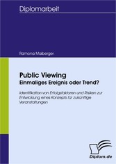 Public Viewing: Einmaliges Ereignis oder Trend?